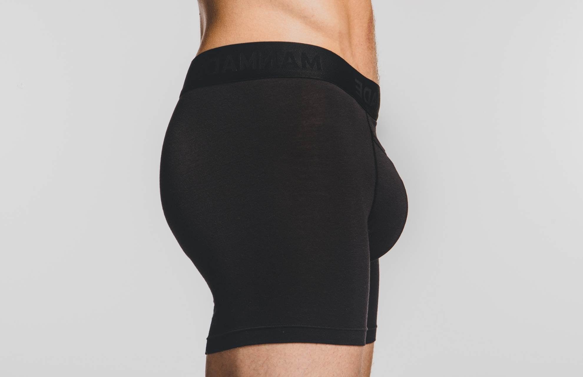 Our underwear has a pouch design that creates extra space and