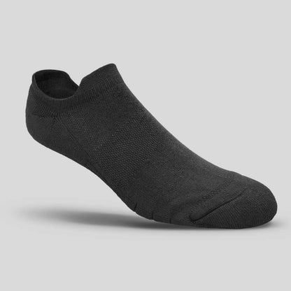 The manmade low cut sock in black color