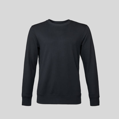 The Manmade Black sweatshirt on a light gray background