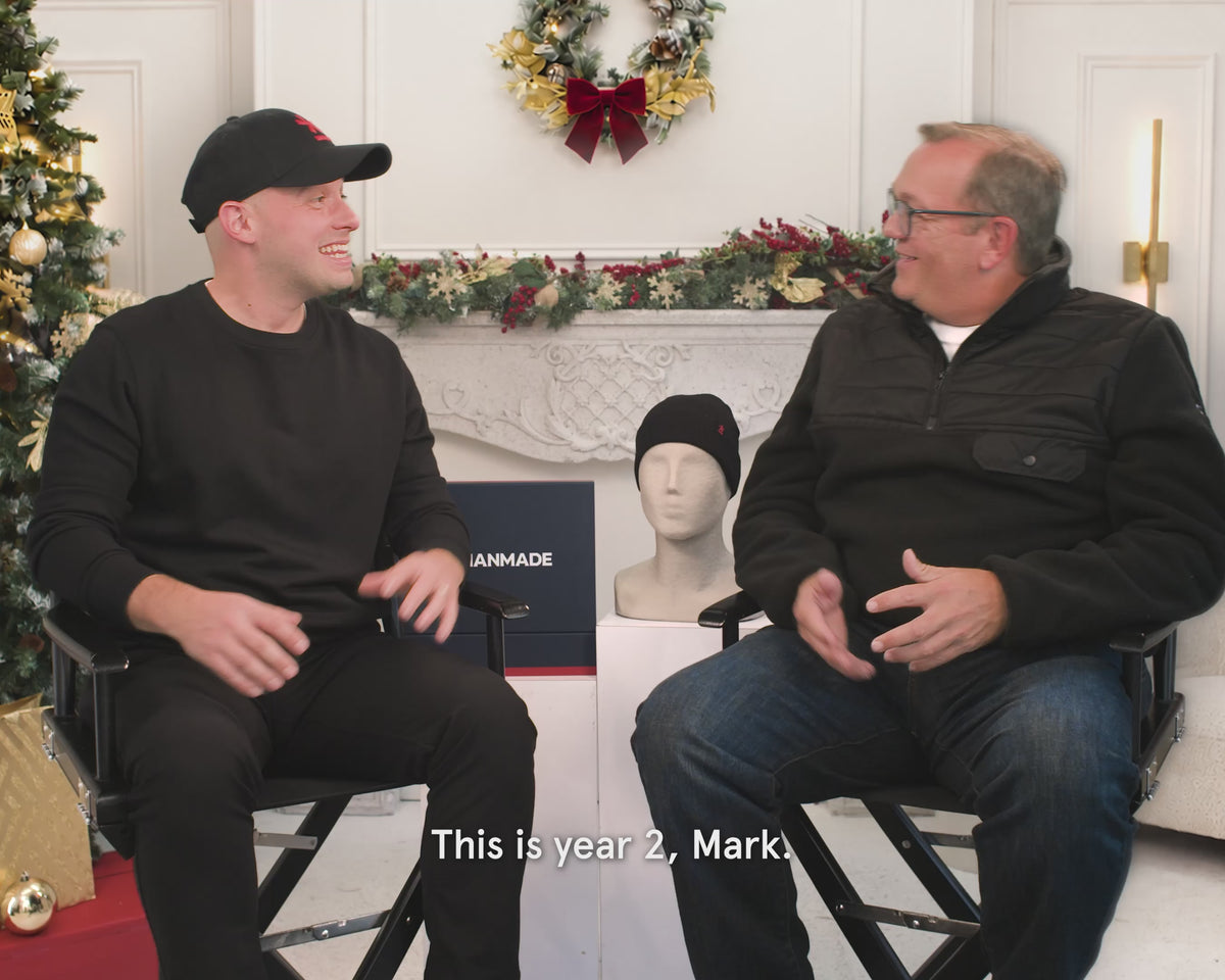 Load video: Discover how Manmade and Kombi came together to bring you even more comfort this winter. Hear the story behind our Canadian collaboration and the details that make this collection special.